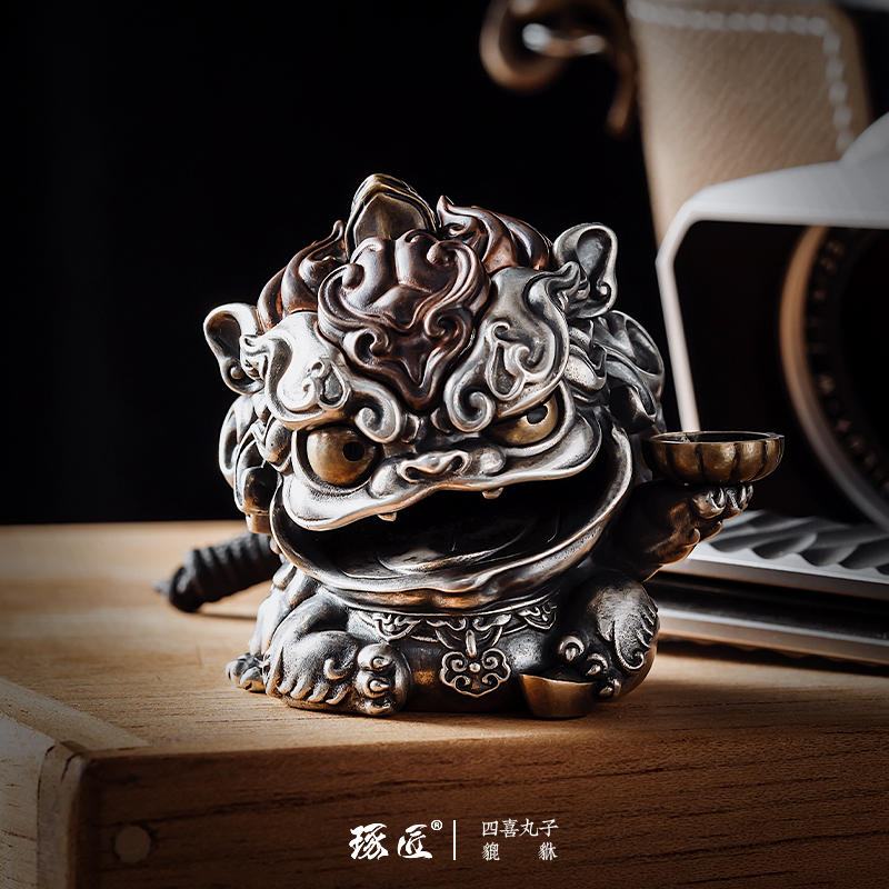 琢匠银饰品摆件四喜丸子系列