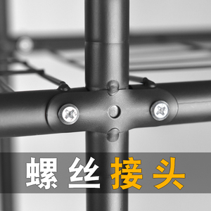简易布衣柜现代简约加厚钢管全钢架结实耐用出租房家用收纳挂衣橱