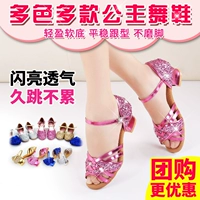 Детская обувь, танцующие летние сандалии для принцессы, мягкая подошва