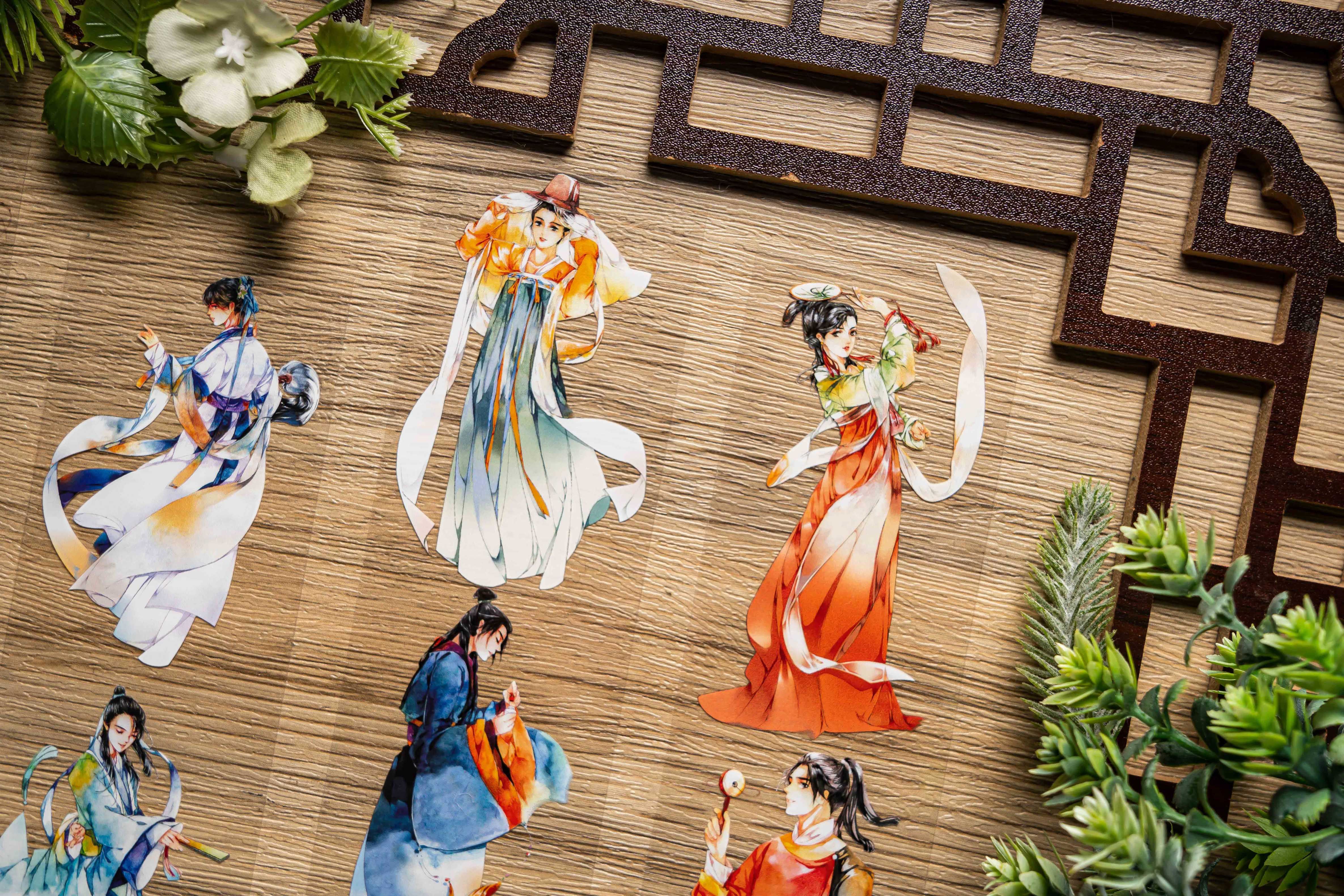 大象君pet胶带 天姿  pet古风人物汉服男女 国风美唐宋 现货