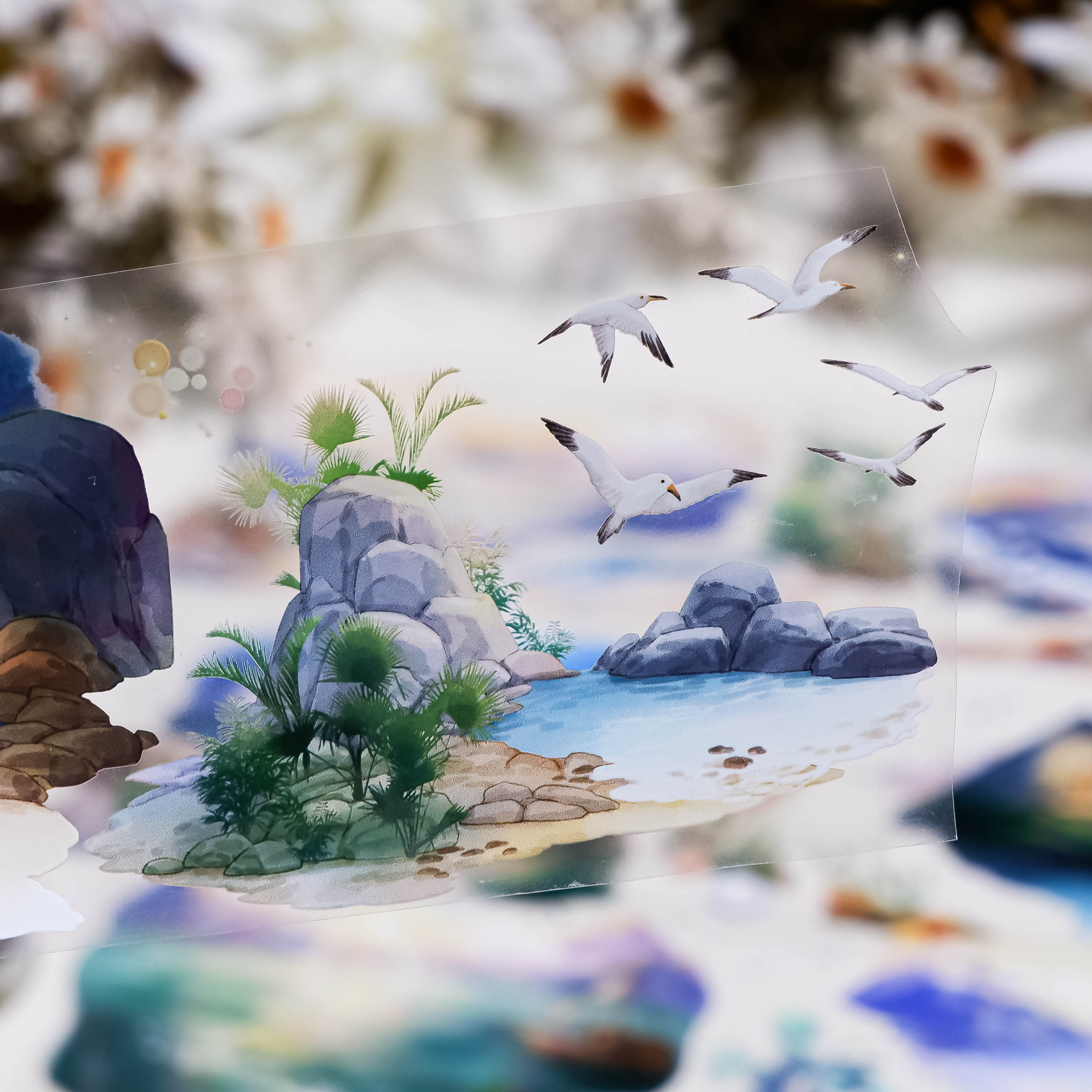 大象君 PET胶带 夕夜江湾 陆制5mpet白墨+离型纸 夜景造景现货,文具电教/文化用品/商务用品,和纸胶带,淘宝优惠券,粉丝福利购,淘宝优惠卷