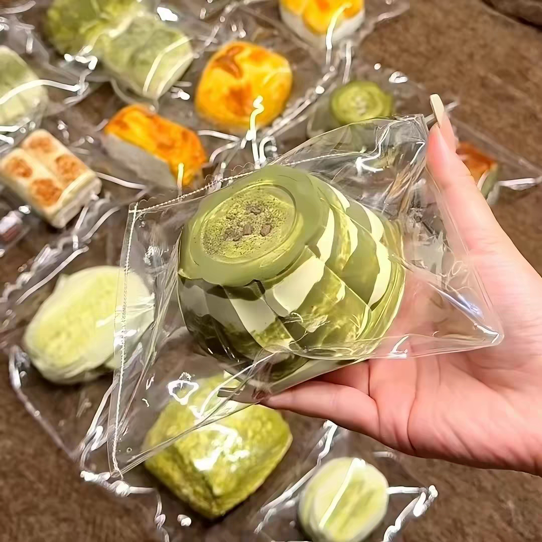 抹茶晕染布丁捏捏小红书同款解压玩具超软水感硅胶慢回弹食物色