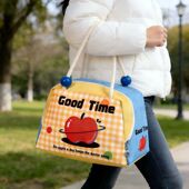 袋学生手提包上班族可爱保温饭盒便当袋包装 餐加厚带饭包饭盒铝箔