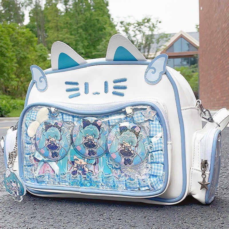 辣妹背包千禧送扎板斜挎包包猫食量单肩痛包机械双肩包女式y2k小