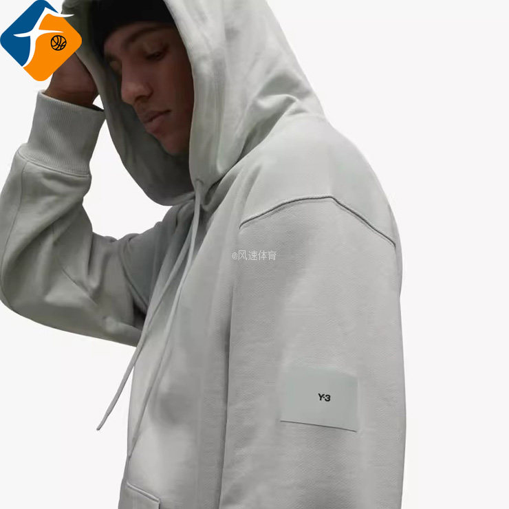 Y-3男士春装连帽卫衣帽衫小标