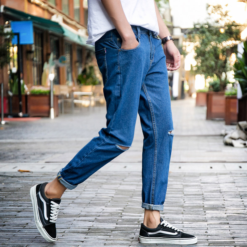 Jeans pour adolescent Sarouel en CVC pour été - Ref 1462684 Image 3