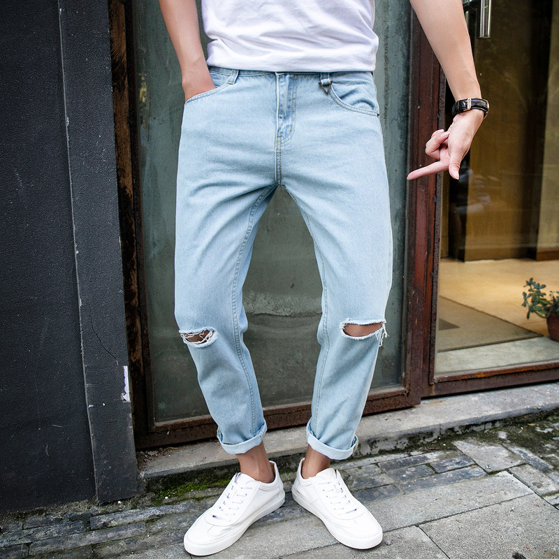 Jeans pour adolescent Sarouel en CVC pour été - Ref 1462684 Image 5