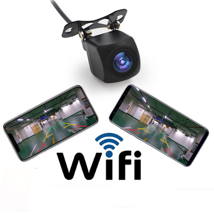 无线wifi倒车摄像头高清录像夜视手机显示车载前后视影像监控720p