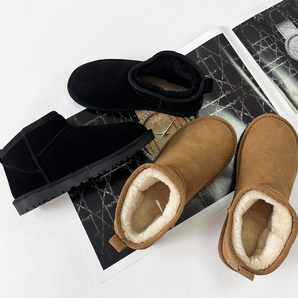 冬天真的很暖皮毛一体冬季加厚柔软2024年新款保暖棉鞋雪地靴