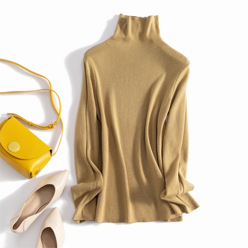 细腻舒适长袖显瘦针织衫