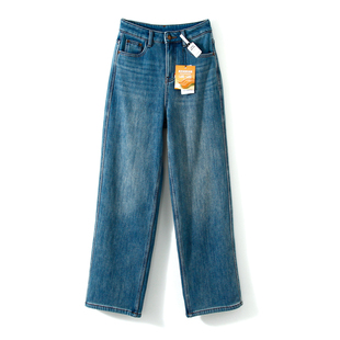 暖绒软弹复古百搭一体秋冬直筒牛仔裤 3000 女冬 巨好 贵货