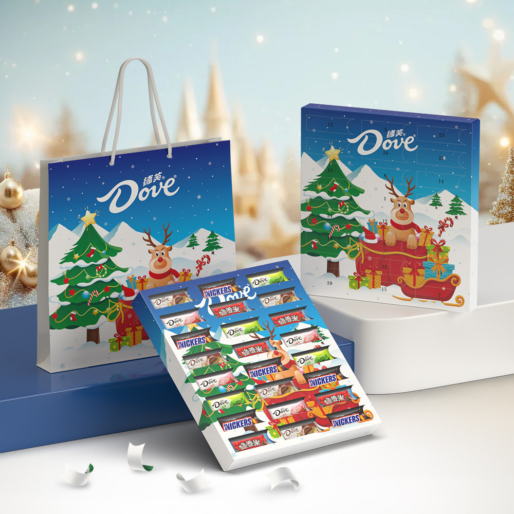 德芙巧克力圣诞盲盒礼盒装