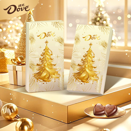 德芙牛奶夹心巧克力圣诞树礼盒