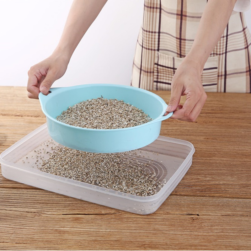 园艺土筛子工具 过滤土石土壤颗粒筛土网 多肉植物育苗塑料网筛子