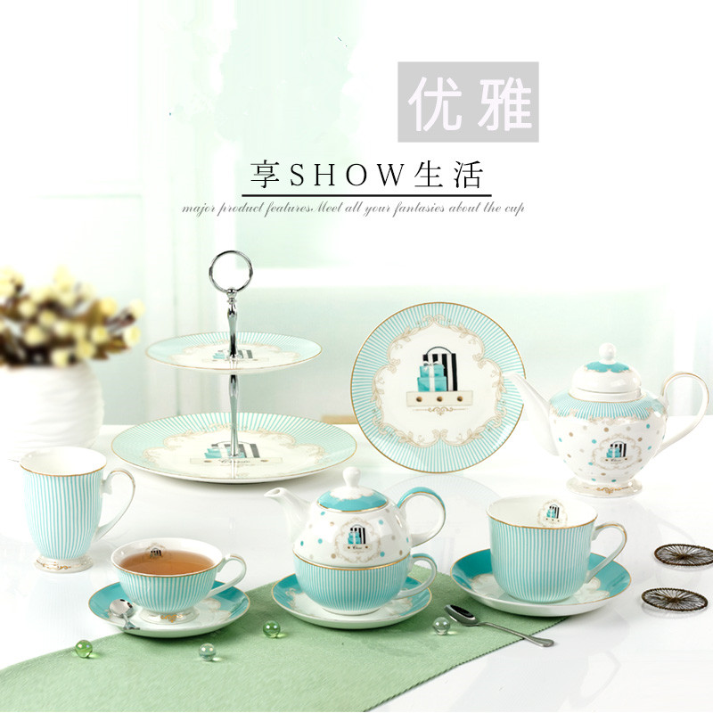 咖啡杯套装咖啡套具 下午茶茶具整套陶瓷骨瓷咖啡杯批发高档 家用