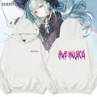 Ave Mujica若叶睦同款6th LIVE冬季加绒连帽卫衣男女学生情侣外套