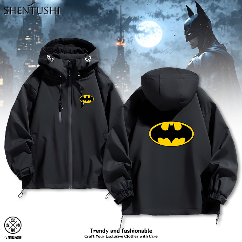 连帽秋冬新款宽松防风冲锋衣