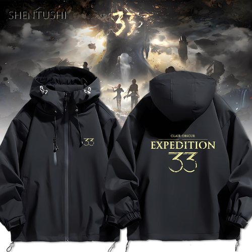 连帽秋冬新款宽松防风冲锋衣