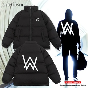 Alan Walker艾伦沃克faded同款保暖面包服男女情侣显瘦无帽羽绒服