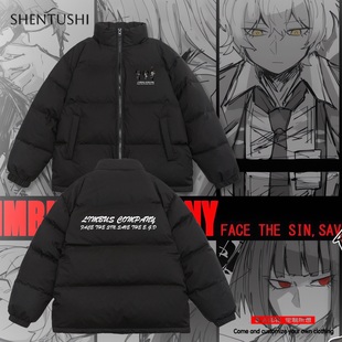 边狱巴士默尔索李箱良秀游戏周边白鸭绒保暖男女情侣面包服羽绒服