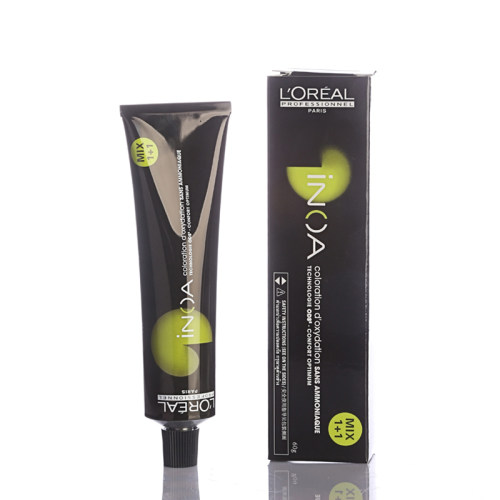 正品欧莱雅染发植物无味天然黑色