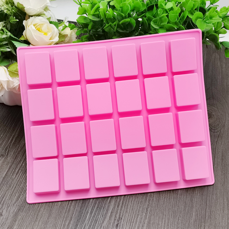 24连方格硅胶模具diy牛轧糖方块