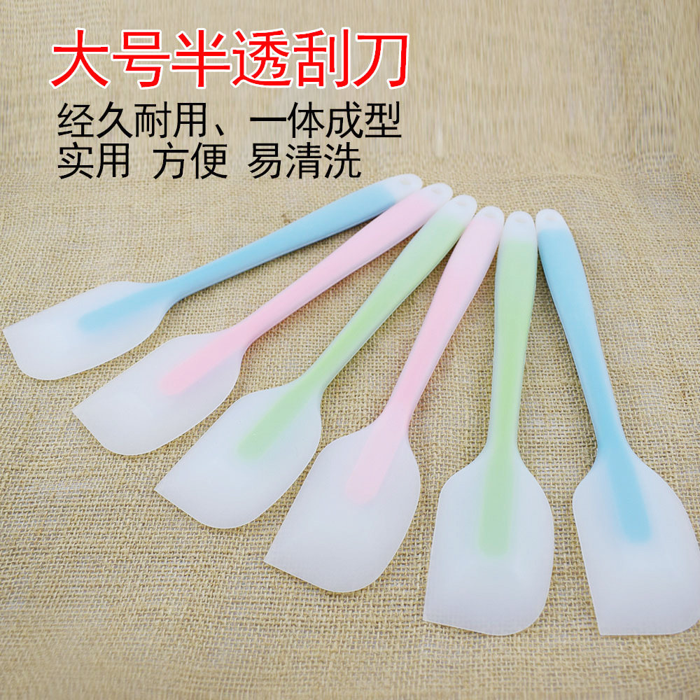 大号半透明一体硅胶抹刀奶油搅拌器diy棒棒糖搅拌糖浆抹刀耐高温