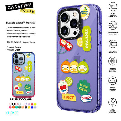 香港代购 CASETiFY  FRUITY DUCKOO鸭子适用iphone15/14/13/12/11Pro/Max手机壳