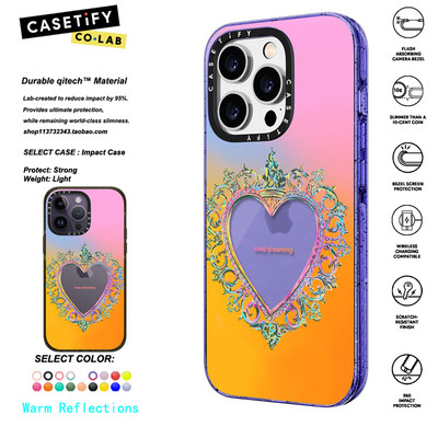 香港代购 CASETiFY  Warm Reflections温暖  适用iphone15/14/13/12/11Pro/Max手机壳