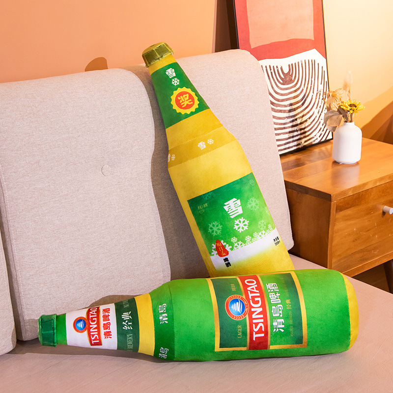仿真啤酒抱枕搞笑沙雕礼物毛绒玩具送男生创意生日礼物玩偶女生