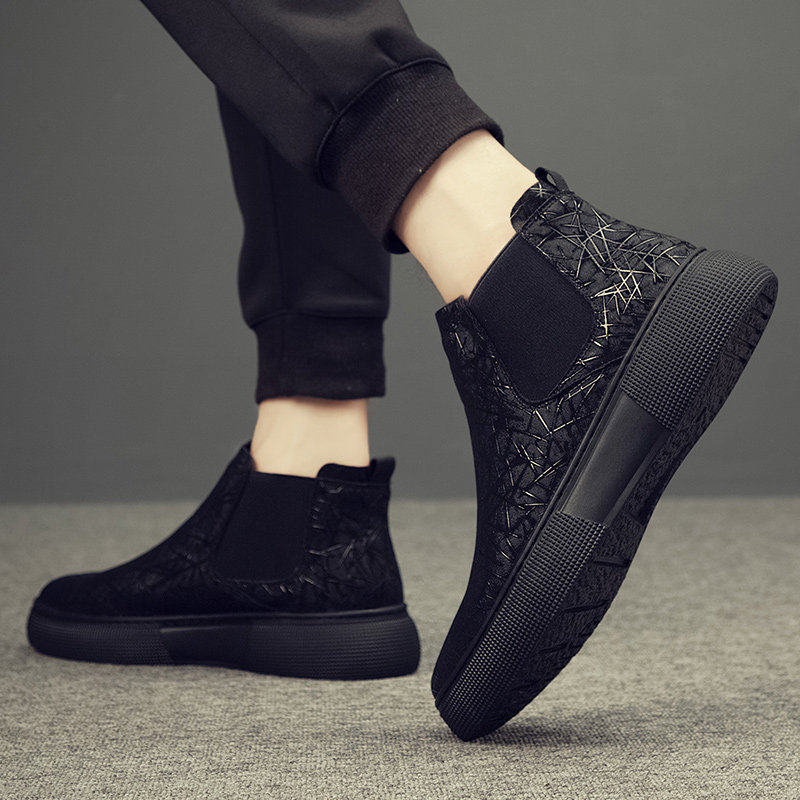 MENS SHOES COTTON SHOES MENS VELVET WARM MARTIN BOOTS MENS BOOTS MENS ANKLE BOOTS CASUAL TRENDY HIGH TOP SHOES MENS SHOES TRENDY SHOES SNEAKERS