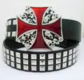 Silver black handsome square nail