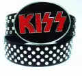 New Kiss Band Black Silver Studs