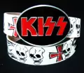 White Handsome Cross Skull Kiss Band Limited Edition