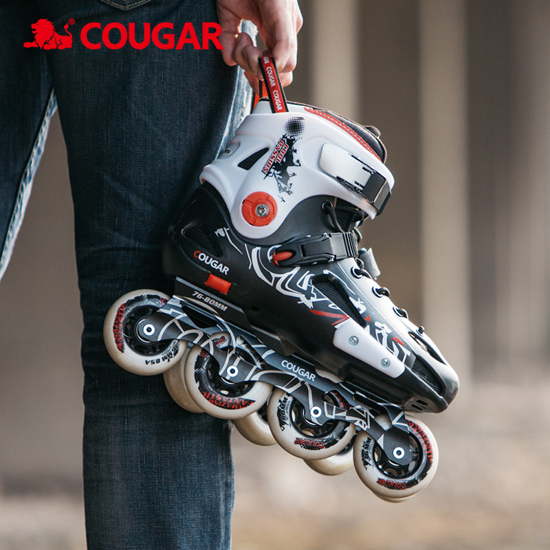 美洲狮正品直排轮滑鞋成年男女旱冰鞋单排滑冰鞋成人平花鞋溜冰鞋|ruв категории движение/йога/фитнес/фанаты товаров, на роликах/скейтборд/ограничение движения, на роликах - от Buy2taobao.com для оказания профессиональной услуги покупки агента Taobao