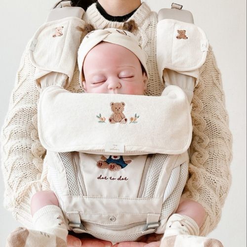 通用ergobaby婴儿背带口水巾二狗吮吸带胸前咬巾双肩纯棉腰凳配件