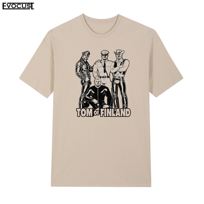 芬兰的汤姆Tom of Finland丘比特之箭牛仔短袖T恤男女皮衣复古