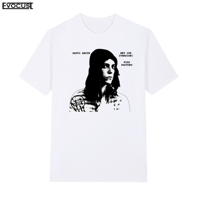 Patti smith帕蒂史密斯音乐摇滚女歌手朋克音乐复古短袖T恤男女