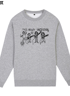 Nico THE Velvet Underground地下丝绒摇滚乐队专辑男女圆领卫衣