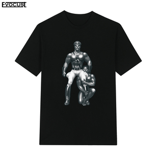 芬兰的汤姆Tom of Finland卡通动漫艺术皮鞭休闲角色短袖T恤男女