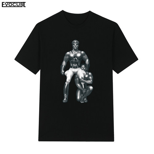 芬兰的汤姆Tom of Finland卡通动漫艺术皮鞭休闲角色短袖T恤男女