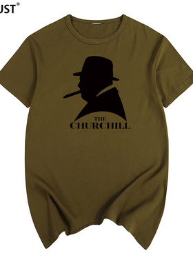 丘吉尔英国复古怀旧union jack人物uk二战churchill短袖T恤男女