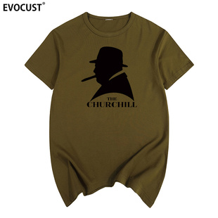 丘吉尔英国复古怀旧union T恤男女 jack人物uk二战churchill短袖
