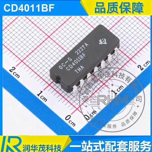原装 CD4011BF CDIP-14 丝印 CD4011BF 4CH 3-18V 与非门 芯片 TI