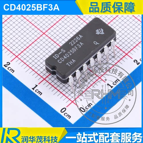 IC CD4025BF3A CDIP-14 丝印 CD4025BF3A 3CH 3-18V 或非门 IC TI