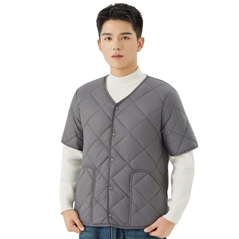 五分袖男半袖棉袄短袖棉袄护肩