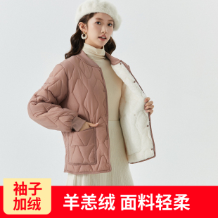 秋冬保暖加厚加绒绒棉衣轻薄打底外穿羊羔绒居家棉袄校服内胆神器