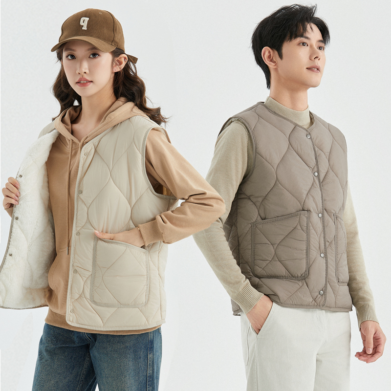 百搭羊恙绒马甲男女款