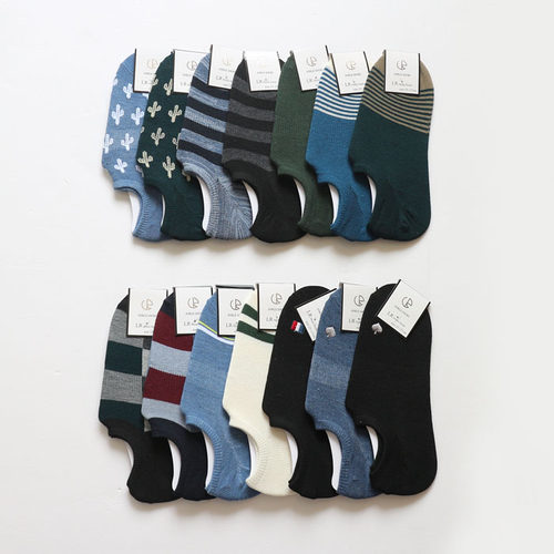 日单好品质风男士多种花色隐形袜