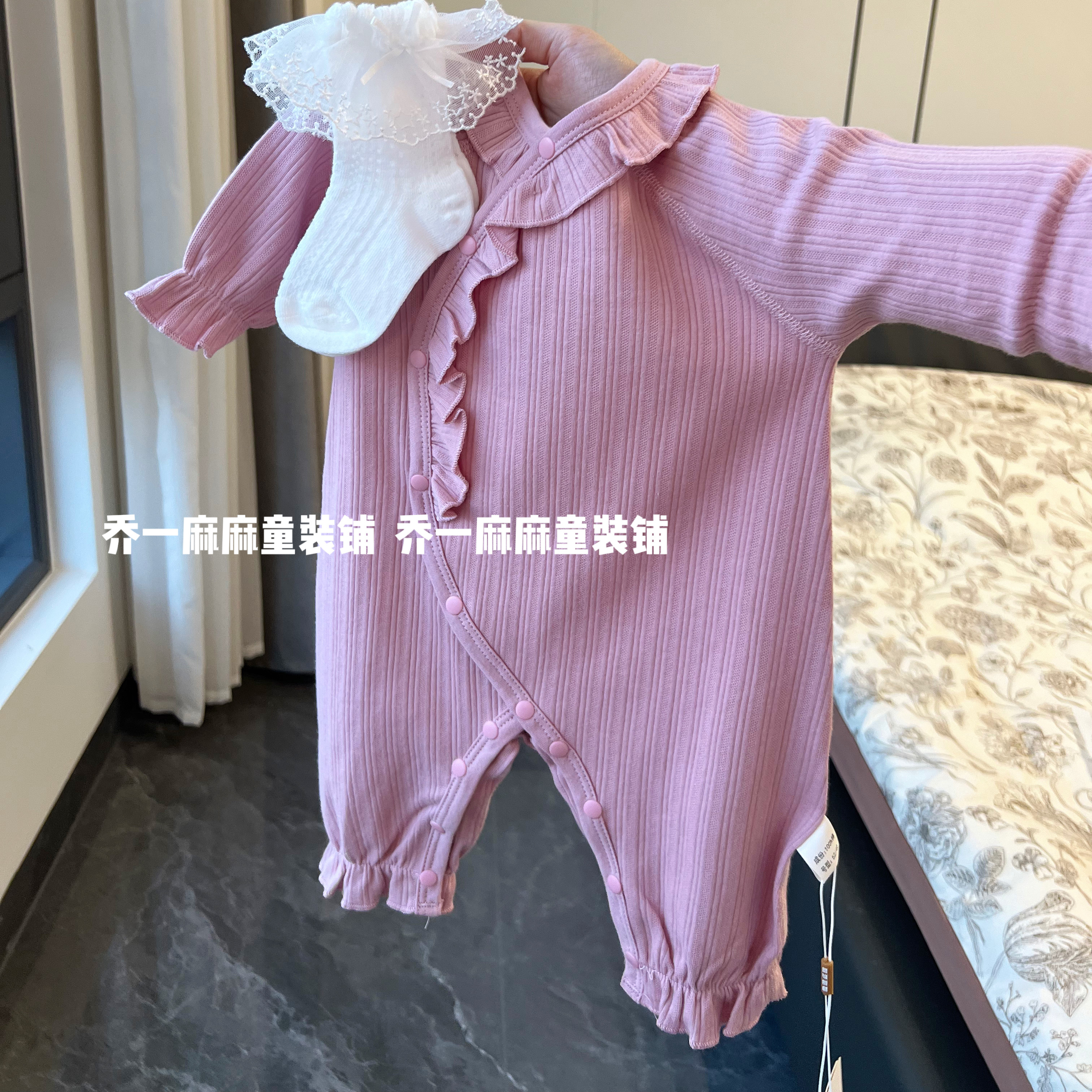 婴儿连体衣纯棉a类春秋季新生儿